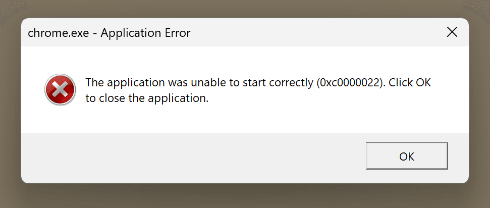 applicationerror